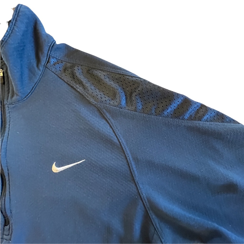Nike Endurance Sphere Waffle Half Zip Running Athletic Navy Top Men’s Size Small - Picture 3 of 13